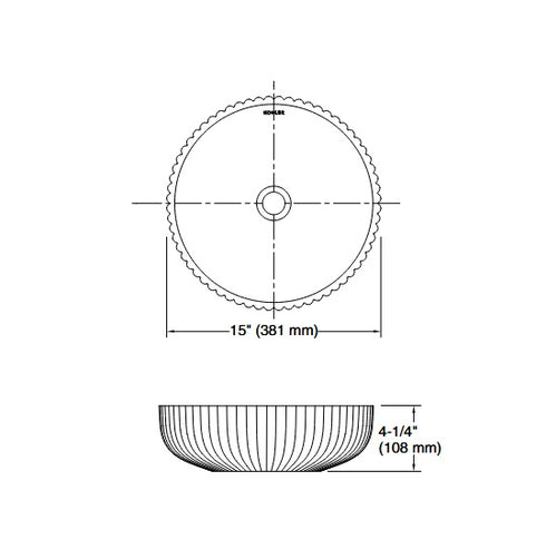 Kohler Salute Glass Above Counter Basin